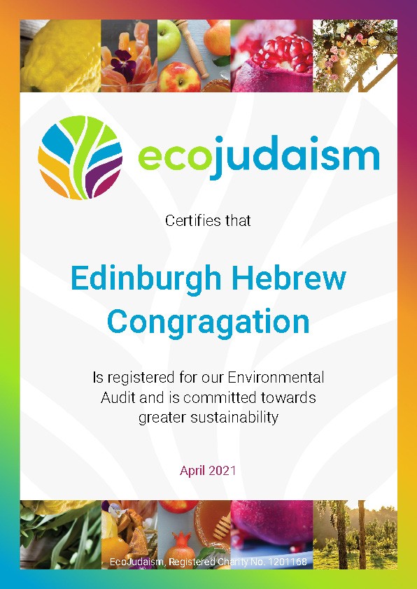 EcoJudaim EHC Certificate